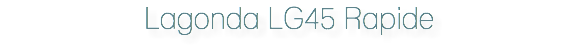 Lagonda LG45 Rapide